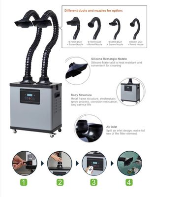 110V موبايل لحام الدخان النازع