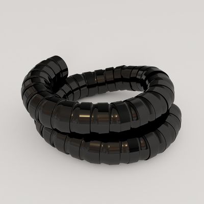 75mm fume Extractor accessories أسود لحام دخان استخراج خرطوم