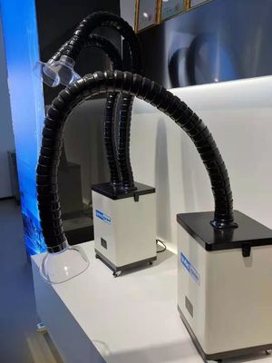80W Nail Salon Fume Extractor ارتفاع الضغط السلبي 1800pa جامع غبار الأظافر