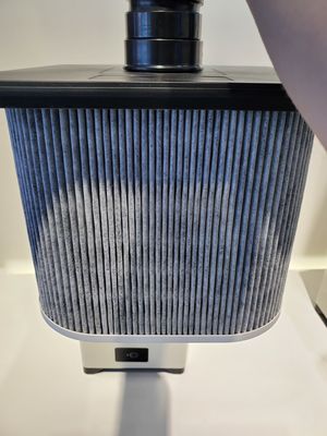220 M3 / H منضدية ليزر وسم الدخان النازع 80W