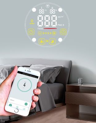 جهاز تنقية الهواء المثبت على الحائط 280M3 / H مع مستشعر PM2.5