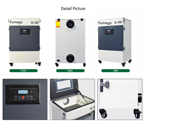 700 M3 / H Laser Fume Extractor 70db with DC Brushless Motor