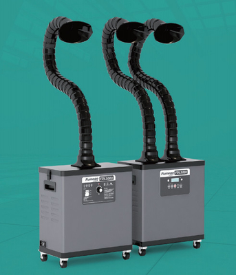 حاسوب دقيق رقاقة تحكم Benchtop Nail Salon Fume Extractor