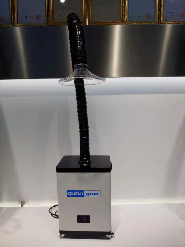 80W Nail Salon Fume Extractor ارتفاع الضغط السلبي 1800pa جامع غبار الأظافر